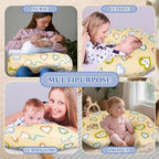 Nursing Pillow & Breastfeeding Pillow – Ergonomic C-Shape for Breastfeeding & Bottle Feeding, Standard Size Breathable with Washable Cover, Hypoallergenic,Tummy Time & Sitting Support (0-18 Months)