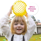 Edushape The Original Sensory Ball for Baby - 7" Glow-in-The-Dark Color Baby Ball That Helps Enhance Gross Motor Skills for Kids Aged 6 Months & Up - Vibrant, Colorful & Unique Toddler Ball