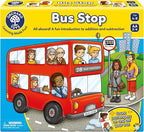 Orchard Toys Moose Games Bus Stop Game. A Fun Introduction to Addition and Subtraction. Pick up and Drop Off Passengers on Your Bus. for Ages 4-8 and for 2-4 Players