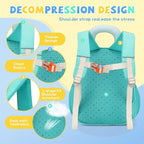 SUN EIGHT Kids Backpack with Plush Toy – Cute & Durable School Bag for Toddlers and Kindergarten