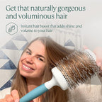 Professional Round Brush for Blow Drying - Large Ceramic Ion Thermal Barrel Brush for Sleek, Precise Heat Styling and Maximum Volume - Lightweight Hair Brush for Smooth, Manageable Hair (2 Inch) (Not Electrical)