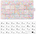 1400pcs Letter Beads, 6x6 mm Acrylic Alphabet Beads, Beads for Jewelry and Bracelet Making, in 28 Grid Box (White and Colorful)