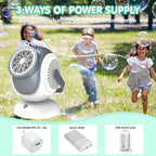 Big Bubble Machine - Automatic Bubbles Blower for Kids, Toddlers - 360° Oscillation & 75° Adjustment, Bubble Toys with LED Light - Gifts for Boys, Girls, Easter, Outdoor, Birthday, Party Use