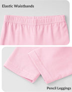 Witwot 3 Pack Baby Girls Leggings Toddler Kids Soft Cotton Pants Size 18M-5T