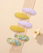 doboi 40Pcs Toddler Hair Clips Baby Girl Hair Bows Clips Hair Barrettes Floral Print Non Slip Snap Hairpins Flower Clips Accessories for Baby Girls Kids