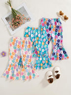 Mioglrie Baby Girls Pants Toddler 3 6 9 12 18 24 Months Leggings Newborn Girls Flared Leggings Infant Bell Bottom Pants