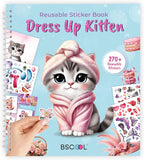 Sticker Dress Up Kitten - Kids Activity Book Learn Fashion Design for Kitten with Guides and 270+ Reusable Stickers. Gift for Girls Ages 5,6,7,8
