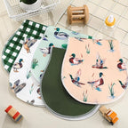 5 Pack Mallard Duck Pattern Baby Burp Cloths Soft Absorbent Burping Rags for Newborns 19"x9" Spit up Cloths for Boy Girl Newborn Baby Shower Registry Gifts Set Nursery Decor