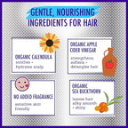 California Kids Conditioner | Super Sensitive | Unscented | 100% Plant-Based | Rinse-out or Leave in Conditioner | Moisturizing | 251 ml / 8.5 oz