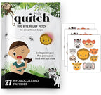 Quitch Mosquito Bite Relief Safari Animal Patches, Bug Bite Anti Itch Cream Alternative for Kids and Baby, Insect Bite Relief, After Bite Relief, Travel Essential for Summer Camp, Cruise and Outdoors