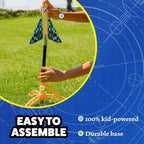 Stomp Rocket Stunt Airplane Refill, Wildcat Plane Launcher Toy for Kids - Airplane Toy Soars Over 100 Feet - Fun Outdoor Toys & Gift for Boys or Girls