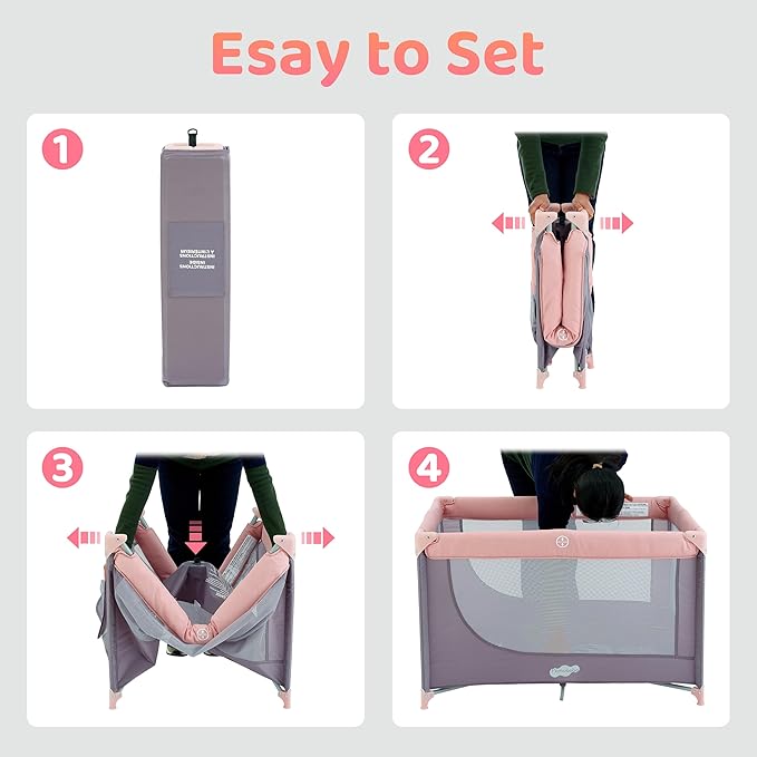 Pamo Babe Portable Crib Mattress Baby Playards