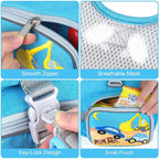 Accmor Toddler Harness Leash + Reflective Anti Lost Wrist Link, Cute Car Kids Harness with Leash, Collapsible Hand Strap Child Walking Restraint Belt Tether Hold Baby Boys Close for Outdoor Travel