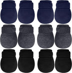 Newcotte Adjustable Baby Mittens No Scratch Newborn Cotton Breathable Gloves Warm Baby Mitts for Boys