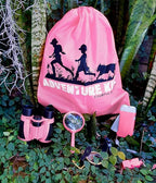 Adventure Kidz - Outdoor Exploration Kit, Children’s Toy Binoculars with Case, Flashlight, Compass, Fox Whistle, Magnifying Glass, Backpack. Great Gift Set for STEM, Pretend Play. Age 3+