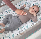 Pack n Play Sheets, BROLEX 2 Pack Mini Crib Sheets,Stretchy Portable Fitted Playard Sheet Set, Convertible Playard Mattress Cover,Ultra Soft Breathable Material,Dinosaur Lion