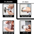 Door Knob Safety Cover for Kids - 5 Pack - Baby Proof Door Knob Covers - Door Locks for Kids Safety Child Proof - White