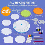 Klever Kits Spin Art for Kids, Spin Spiro Machine Kit, Arts & Crafts Paint for Boys & Girls, Painting Spinner Toys Kits, DIY Birthday Gifts for Kids Age 6 and up