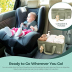 PeraBella Diaper Caddy Organizer for Changing Table, Storage Basket for Wipes, Gift for Baby Shower, Car Organizer, Nursery Organizer, Portable Storage