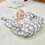 Nursing Pillow for Breastfeeding, Breast Feeding Pillow for Mom Support, Adjustable Waist Strap and Removable Cotton Cover, Elephant