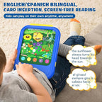 Kids Learning Tablet Educational Learning Pad for Toddlers 2-5 to Learn Alphabets, Numbers, Foods, Time, Music, Talking Cards for Toddlers，Learning Educational Toy Kids Gifts