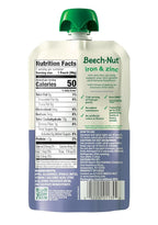 Beech-Nut Baby & Toddler Food Pouches with Iron & Zinc, Apple Blueberry & Spinach Puree, 3.5 oz (12 Pack)