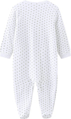 Kiddiezoom Baby and Toddler Boys'Snug Fit Footed One-Piece Romper Jumpsuit Cotton Cotton Footed Outfit