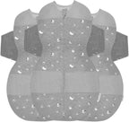 Happiest Baby SNOO Sleep Sack - 100% Organic Cotton Baby Swaddle Blanket - Doctor Designed Promotes Healthy Hip Development - 3-Pack Bundle (Graphite Planets, S, M, L)