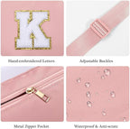 YOOLIFE Initial Crossbody Bags for Women - Belt Bag Fanny Packs for Women Cross Body Bag Sling Bag Black Small Waist Packs Mothers Day Gifts Travel Accessories Monogrammed Gifts I