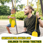 Swings Set - 2-Pack Suitable for Kids and Adults, Comes with Hooks & Chains, Perfect for Backyard