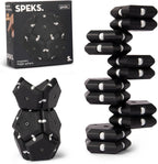 Speks Geode Matte Pentagons Magnetic Fidget Toy for Adults | Quiet Sensory Toy for Stress Relief & Anxiety, Office Desk Toy & Top Gadget Gift Idea | Snake Eyes, 12-Piece Set