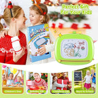 Smasiagon Toddler Girl Boy Toys,Magnetic Drawing Board for Toddlers 1-3,Early Learning Doodle Board Writing Painting Sketch Pad, Birthday Easter Valentines Day Gifts for Kids 1 2 3 Year Old (Green)