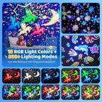 PIKOY Kids Night Light Projector,15 Colors+15 White Noise+3 Films+Remote+AUTO Timer Projector Night Light for Kids Room,Rechargeable Star Lights for Ceiling,Gifts Star Projector Lights for Bedroom