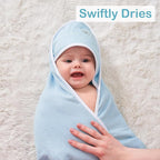 Viviland Baby Towels and Baby Wash Cloths Set Hooded Baby Towels Baby Wipes Absorbent Bath Face Towels Burp Cloths or Face Towels for Girl Boy 6-Pack Size 28 x 28 Inch(Lion)