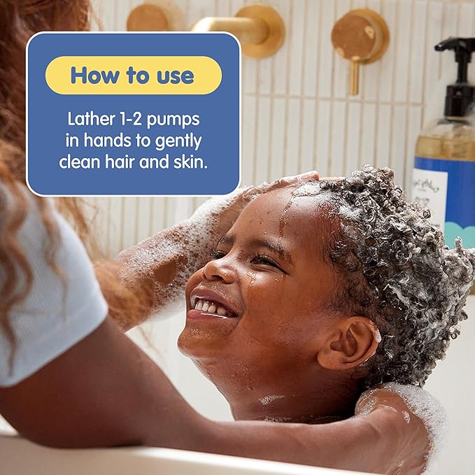 TUBBY TODD Hair + Body Wash - Baby Shampoo and Body Wash - Gentle, Natural Baby Was for Newborns, Babies, and Toddlers - Non-Toxic and Hypoallergenic - Lavender Rosemary, 2 Pack, 8.5oz & 25oz