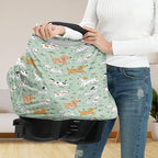 Binienty Cartoon Puppy Design Baby Stuff Car Seat Covers Womens Multi-use Cover Carseat Canopy, Elastic Lounger Canopy - Newborn Essentials, Nursing Top