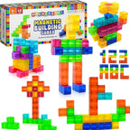 48PCS Magnetic Building Blocks – Montessori Inspired STEM Building Cubes for Kids – Educational Toys for Toddlers & Preschoolers Colorful Safe & Durable Magnet Cubes for Creative Learning
