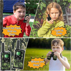 Walkie Talkies for Kids Toys for Boys Aged 5+ Outdoor Toys 2 Way Radio 22 Channel 3 Miles Range for Camp Hunt Adventure Game Birthday 6 7 8 9 10 Year Old Boys Gifts (Green)