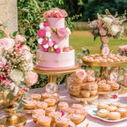 75 Pieces Cake Balls Topper Decorations Foam Cupcake Topper Mini Balloon Balls Cake Picks for Deco Birthday Party Wedding（Pink White Gold Series）