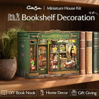 CUTEBEE Book Nook Kit - DIY Miniature House Dollhouse Kit for Adults and Teens, Booknook Tiny House Bookshelf Decor 3D Wooden Puzzle, Gifts for Family, Friends (Blossom Florists)