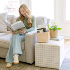 NaturalCozy Storage Cubes 9”x9”x7”Cotton Rope Woven Baskets for Organizing 3-Pack | 9 Inch Cube Storage Bin | Small Basket for Shelf Nursery, Pantry, Decorative Plant, Bathroom Closet, Toy Gift