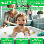 Bath Bombs for Boys with Mini Toy Ducks Inside – Kids Bath Bombs Powder - Bubble Bath for Kids – Bathtime Experiment Kit Mix - Blast of Foam & Colour Surprise – Gift Set of 4