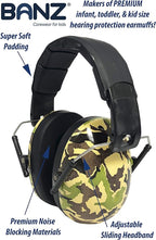 BANZ Kidz Earmuffs 2 Years & Older - Loud Noise Cancelling Kids Headphones & Toddler Ear Muffs, Size Adjustable