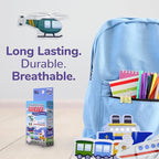 BioSwiss Bandages, Transportation Shaped Self Adhesive Bandage, Latex Free Sterile Wound Care, Fun First Aid Kit Supplies for Kids and Adults, 24 Count