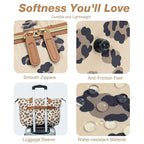 Diaper Bag Tote, Large Baby Diaper Bags for Travel, Hospital Bag for Labor Delivery with Pacifier Case, Changing Pad, Shoulder Strap, Leopard Print