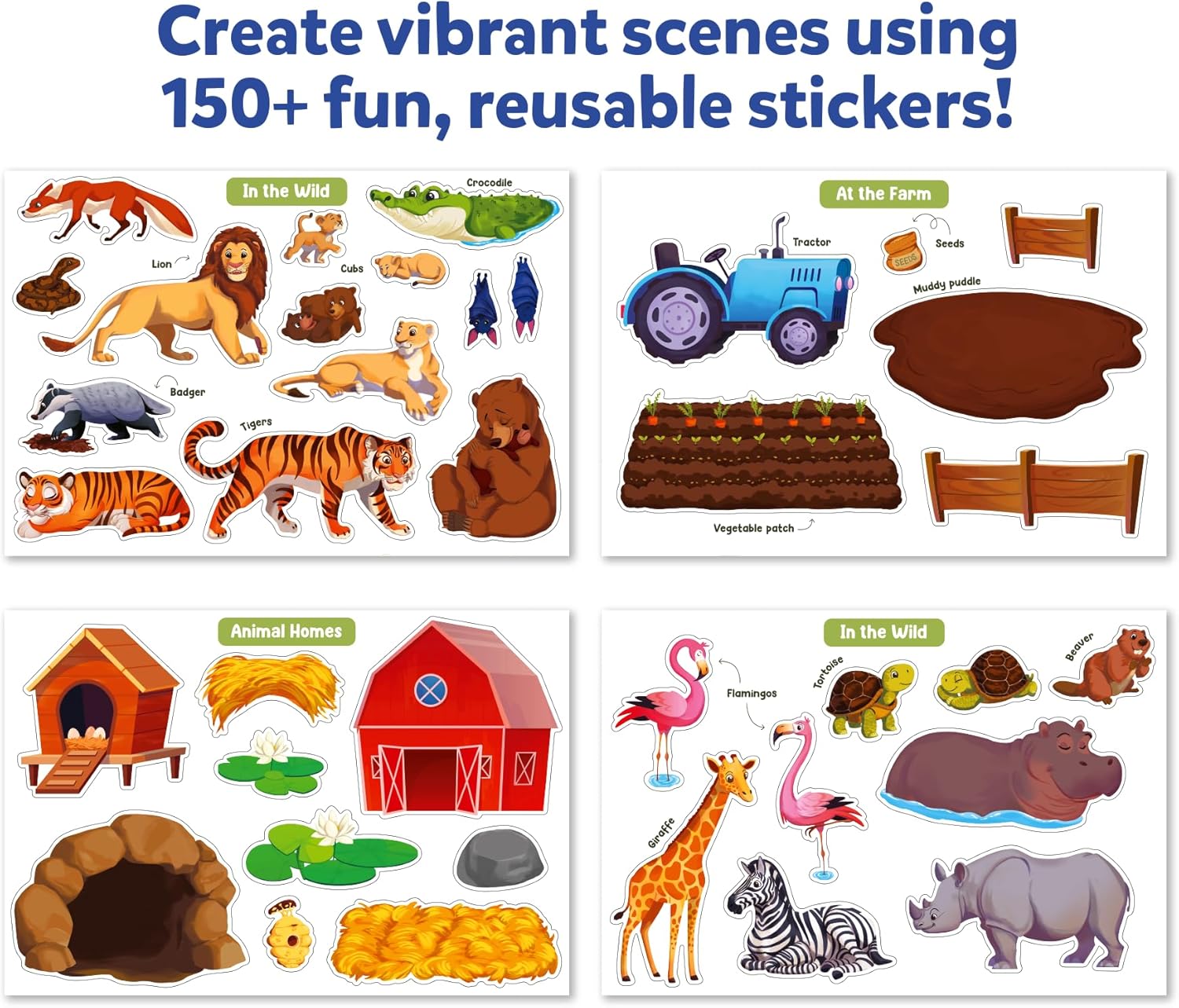 Skillmatics Activity Kit - Creative Storytelling & Skill Building with 150+ Reusable Stickers, Educational, Mess-Free Fun, Preschool & Kindergarten Toy, Gifts for Kids Ages 3, 4, 5, 6, 7