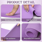 10 Pack Yoga Mats Bulk, 68'' x 24'' x 4mm Thick Yoga Mats for Kids and Adult Gym Mats Bundle Latex Free Exercise Mats with Non Slip Texture for Outdoor Yoga, Pilates or Workout