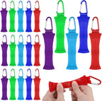 Kathfly 20 Pieces Fidget Marble Mesh Fidget Toy with Buckle Colorful Fidgets Sensory Marble Fidget for Stress Relieve Adults Office, 5 Colors