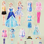 Magnetic Dress Up Dolls, Magnetic Princess Dress Up Paper Dolls, Magnetic Dress Up Dolls for Girls Ages 4-10 Learning Created Imagine Set Birthday Gift (Lea)