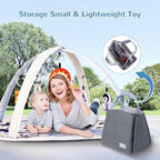 Baby Play Mat Tummy Time Mat with Exclusive Foldable Design, Stage-Based Skill Development Activity Gym Mat, Machine Washable Play Mat for Baby Girl with Gift Package